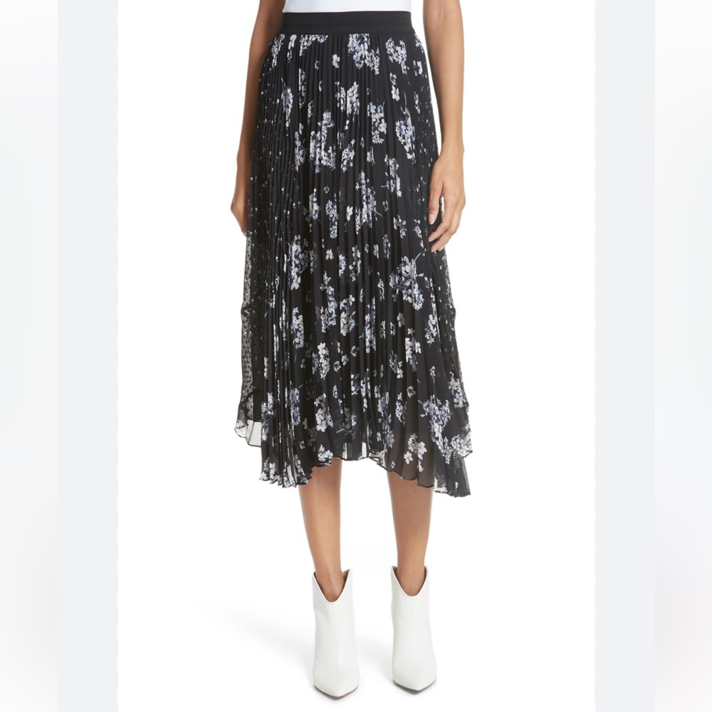 Rebecca Taylor pleated hydrangea skirt size 0